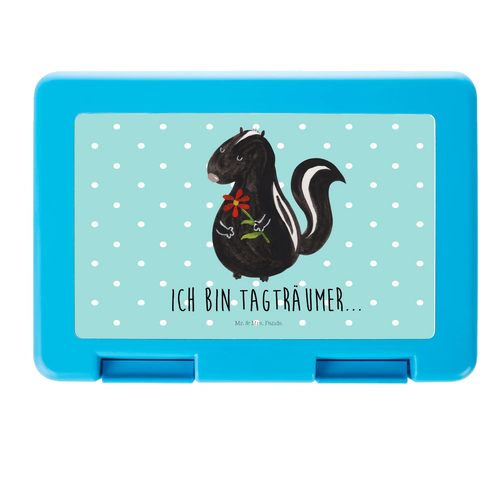 Pudełko na kanapki skunks kwiat Brotbox, Snackbox, Lunch box, Butterbrotdose, Brotzeitbox, Stinktier, Skunk, Wildtier, Raubtier, Stinker, Stinki, Tagträumer, verträumt, Dreams, Träume