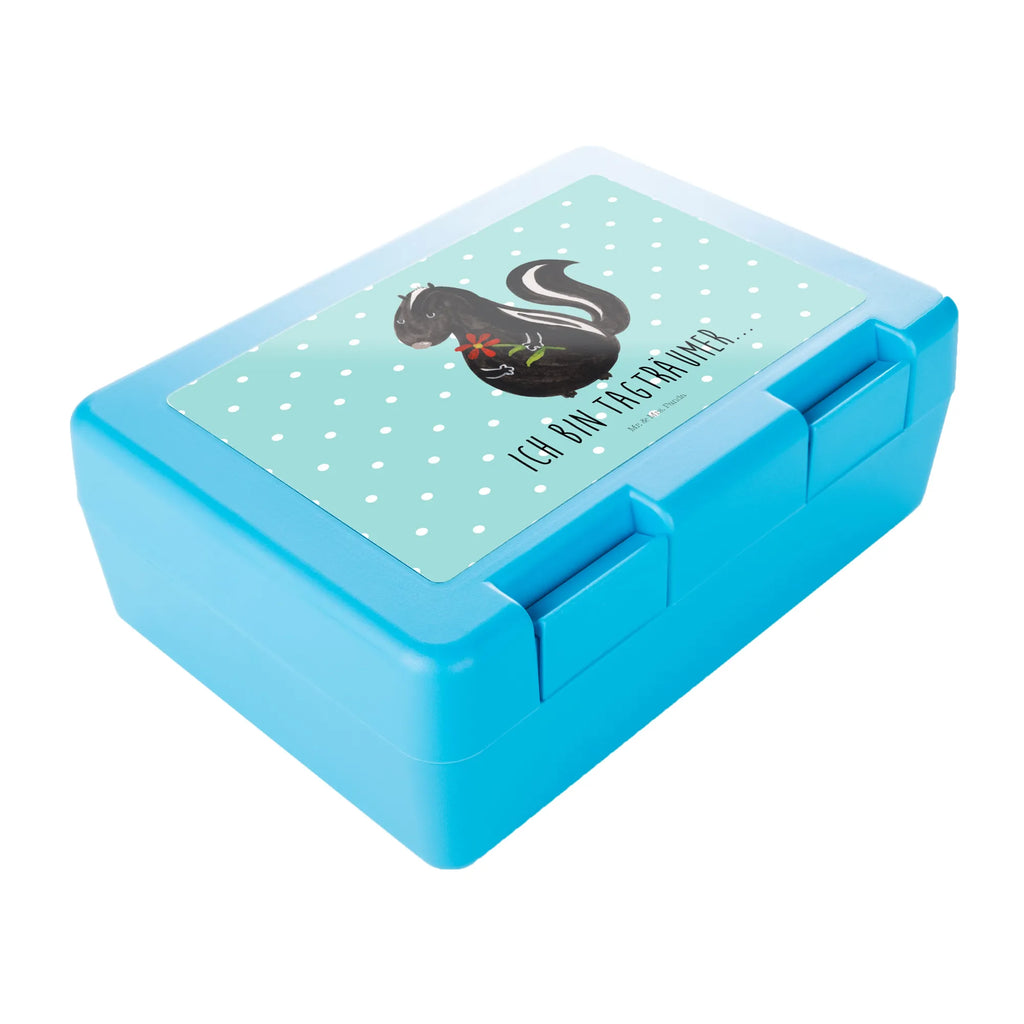 Pudełko na kanapki skunks kwiat Brotbox, Snackbox, Lunch box, Butterbrotdose, Brotzeitbox, Stinktier, Skunk, Wildtier, Raubtier, Stinker, Stinki, Tagträumer, verträumt, Dreams, Träume