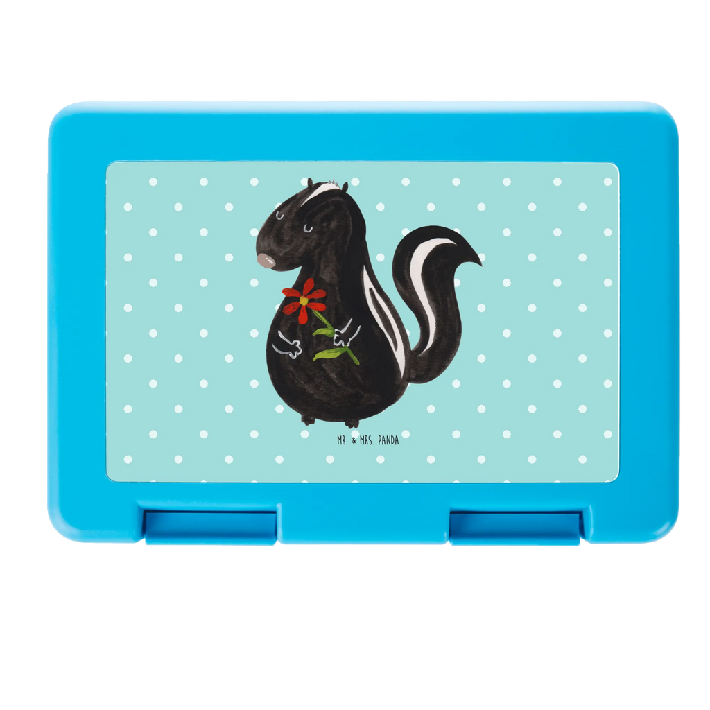 Pudełko na kanapki skunks kwiat Brotbox, Snackbox, Lunch box, Butterbrotdose, Brotzeitbox, Stinktier, Skunk, Wildtier, Raubtier, Stinker, Stinki, Tagträumer, verträumt, Dreams, Träume