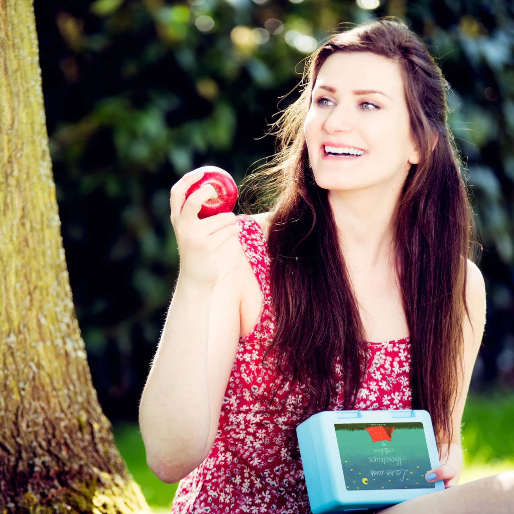 Lunch box Adventure BPA-free, lunch box, bread box, snack box, sandwich box, Nature, joy of life, love, Travel gift, Bagpacker gift, Saying freedom, Camping, Adventure, Vacation