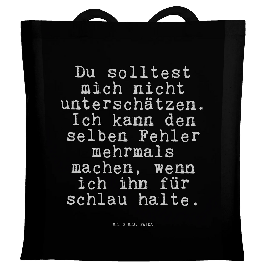 Torba Du solltest mich nicht... Przysłowie, przysłowia, zabawne przysłowia, mądrości, cytaty, prezenty z przysłowiami