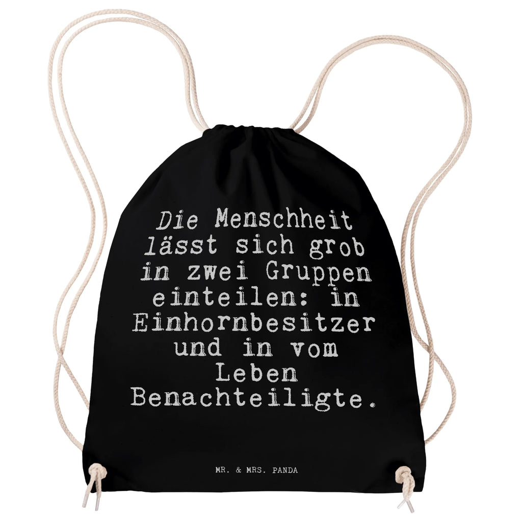 Drawstring bag Die Menschheit lässt sich... sports bag, bag, gym bag, hipster, jute bag, carrier bag, saying, sayings, funny, wisdom, quotes, Sayings Proverbs Wisdom Quotes Funny Wisdom Words