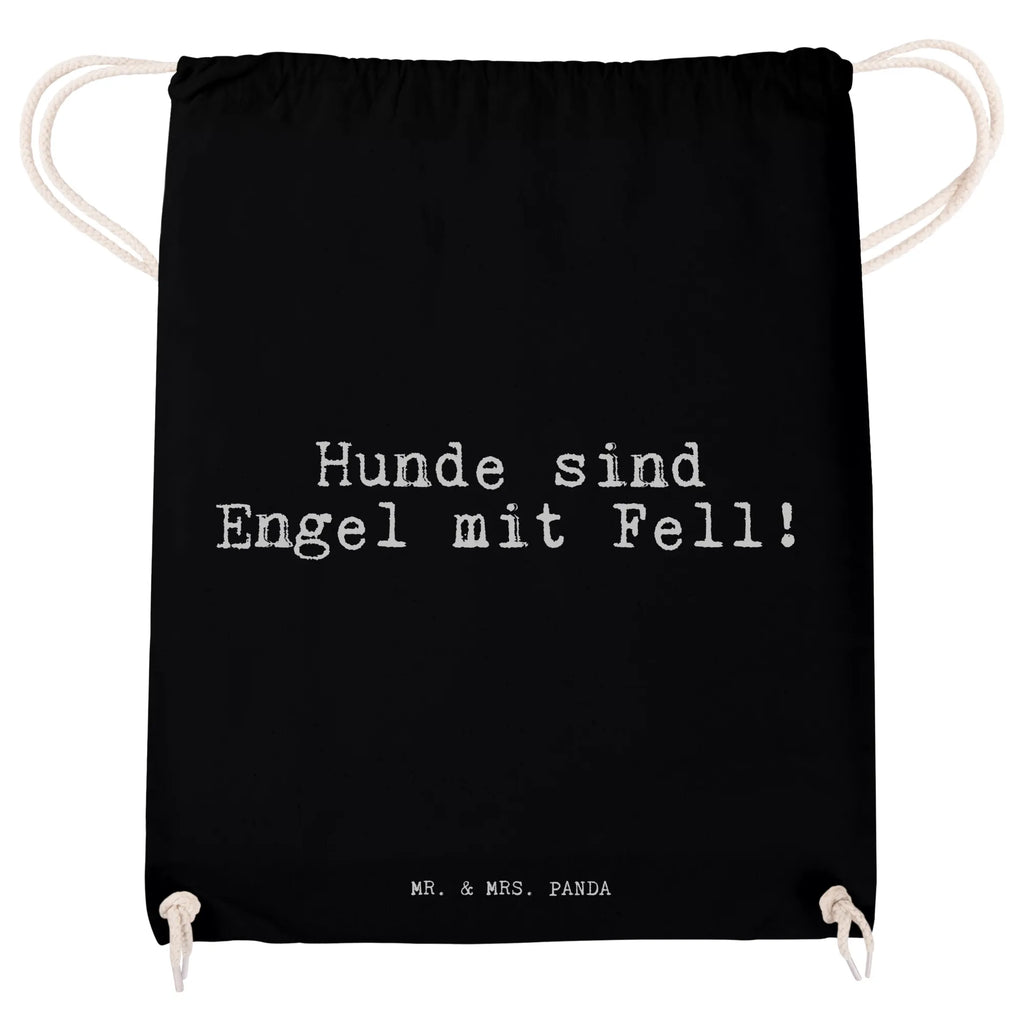 Drawstring bag Hunde sind Engel mit... sports bag, carrier bag, jute bag, gym bag, hipster, bag, saying, sayings, funny, wisdom, quotes, Sayings Proverbs Wisdom Quotes Funny Wisdom Words