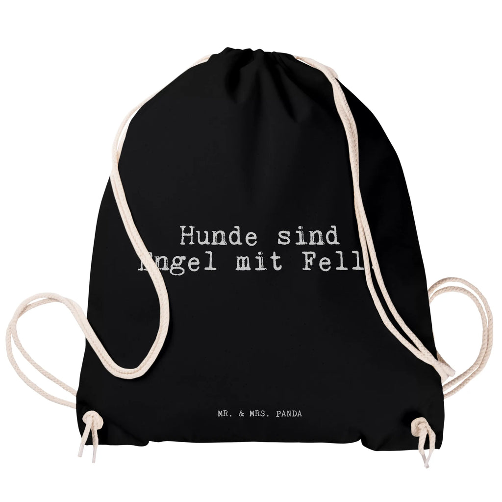 Drawstring bag Hunde sind Engel mit... sports bag, carrier bag, jute bag, gym bag, hipster, bag, saying, sayings, funny, wisdom, quotes, Sayings Proverbs Wisdom Quotes Funny Wisdom Words