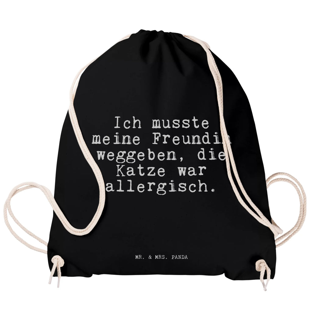 Drawstring bag Ich musste meine Freundin... carrier bag, sports bag, bag, jute bag, gym bag, hipster, saying, sayings, funny, wisdom, quotes, Sayings Proverbs Wisdom Quotes Funny Wisdom Words