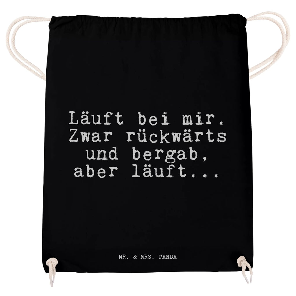 Torba sportowa Läuft bei mir. Zwar... Przysłowie, przysłowia, zabawne przysłowia, mądrości, cytaty, prezenty z przysłowiami