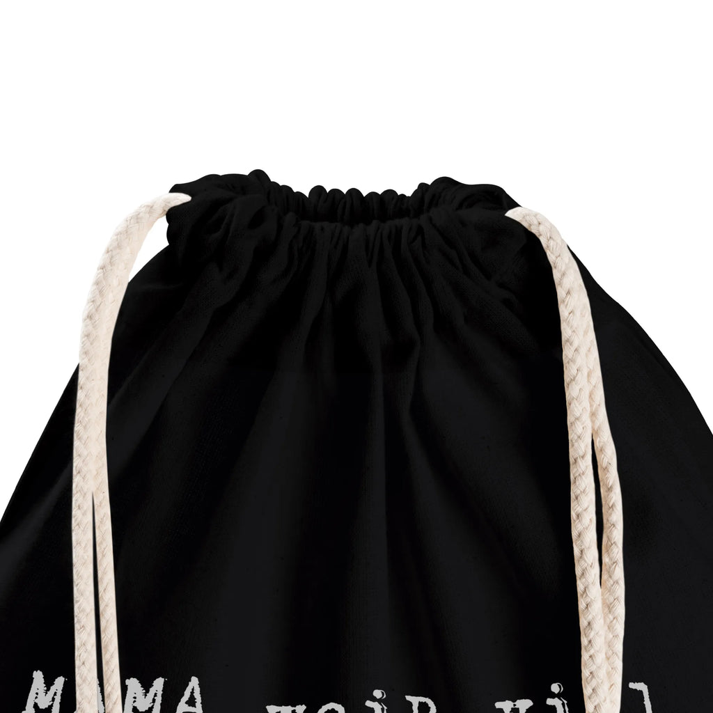 Drawstring bag MAMA weiß viel, aber... hipster, carrier bag, gym bag, sports bag, bag, jute bag, saying, sayings, funny, wisdom, quotes, Sayings Proverbs Wisdom Quotes Funny Wisdom Words