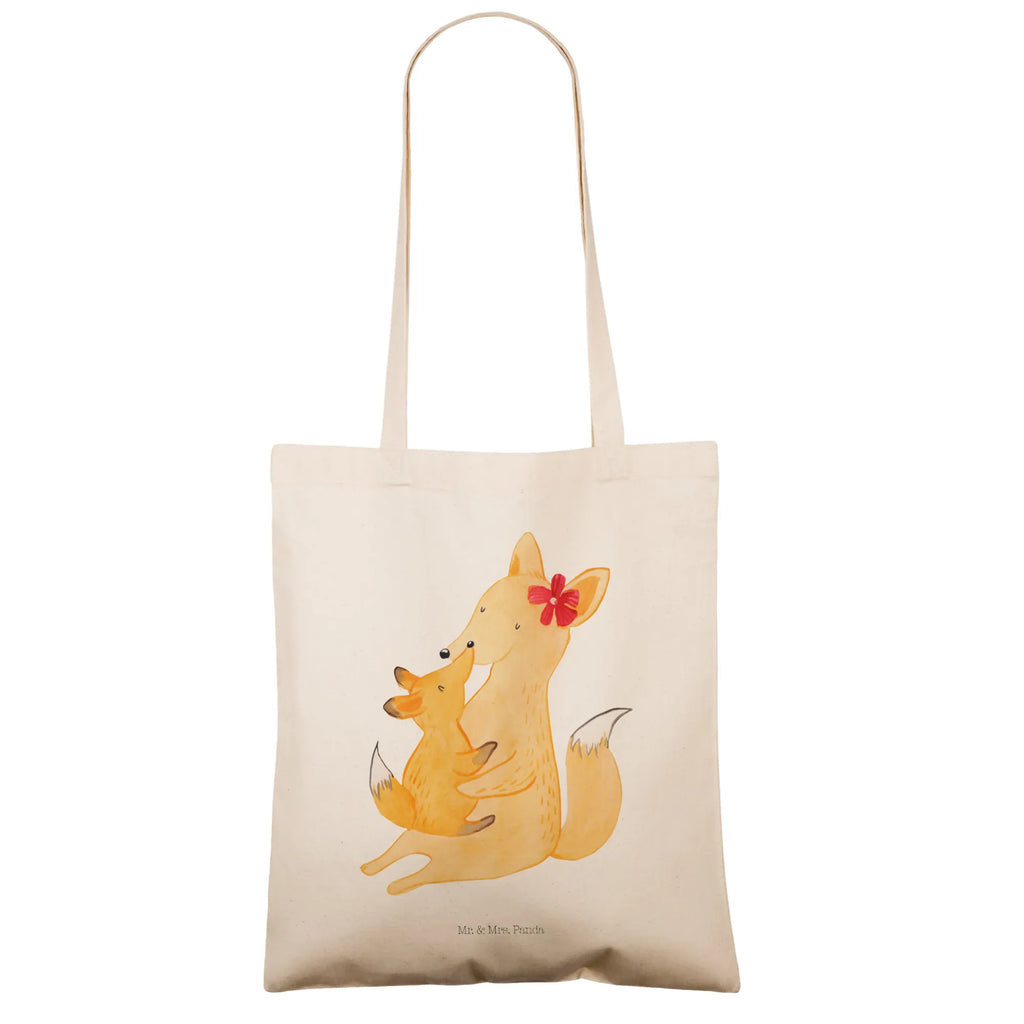 Tote bag Fox mummy Schultertasche, Beutel, Jutebeutel, Tasche, Umhängetasche, Tragetasche, Stoffbeutel, Einkaufstüte, Jutetasche, Stofftasche, Beuteltasche, Einkaufstasche, Shopper, Strandtasche, Laptoptasche, Badetasche, Familie, Vatertag, Muttertag, Bruder, Schwester, Mama, Papa, Oma, Opa, Lieblingstochter, Mutter, Tochter, Geschenk, Beste Tochter