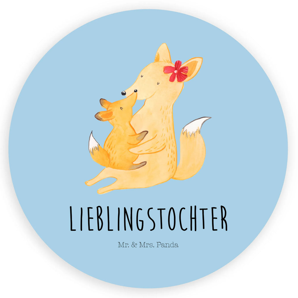 Rund Aufkleber Fuchs Mama & Kind Sticker, Etikett, Aufkleber, Bruder, Schwester, Familie, Opa, Oma, Papa, Mama, Vatertag, Muttertag, Mutter, Geschenk, Beste Tochter, Tochter, Lieblingstochter
