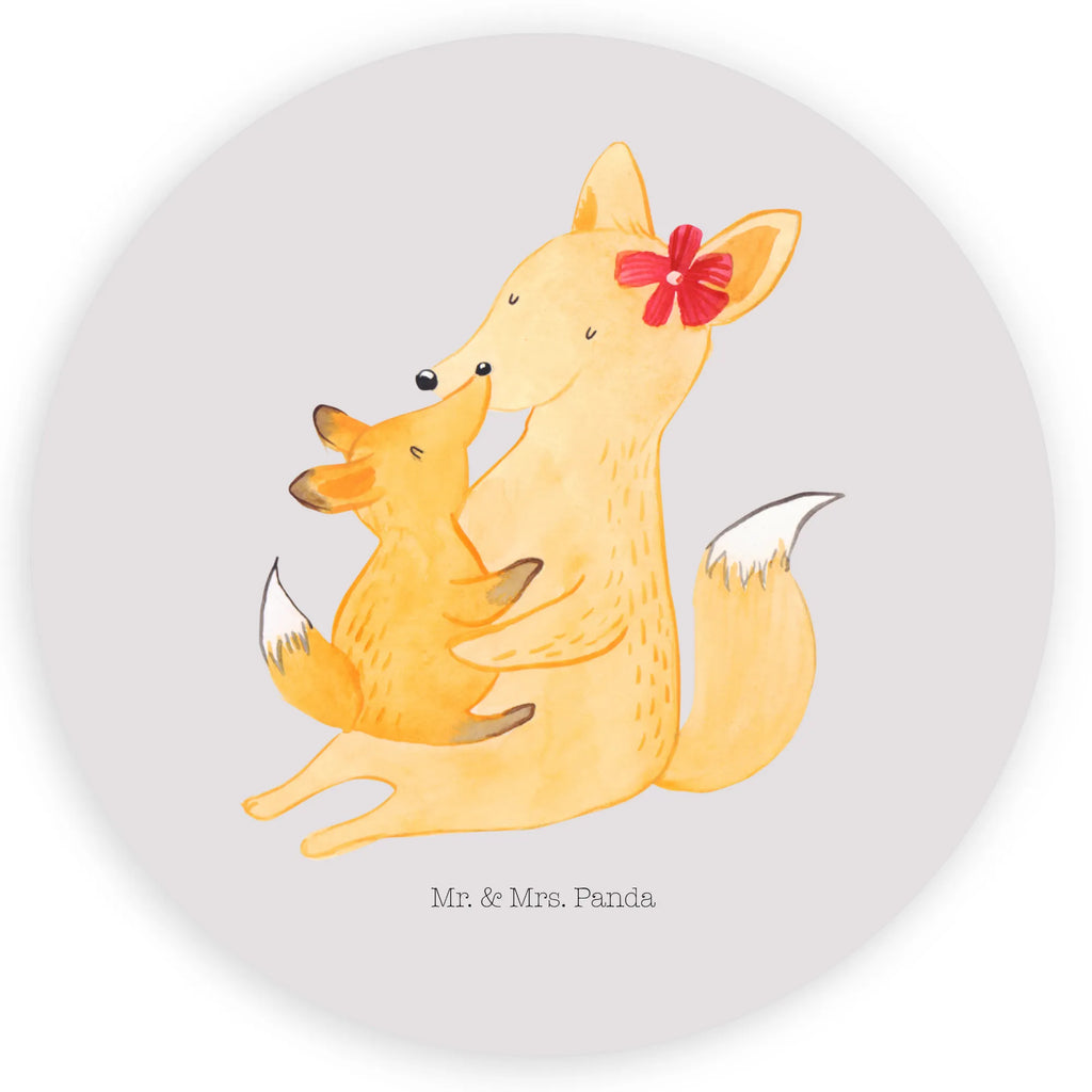 Rund Aufkleber Fuchs Mama & Kind Sticker, Etikett, Aufkleber, Bruder, Schwester, Familie, Opa, Oma, Papa, Mama, Vatertag, Muttertag, Mutter, Geschenk, Beste Tochter, Tochter, Lieblingstochter