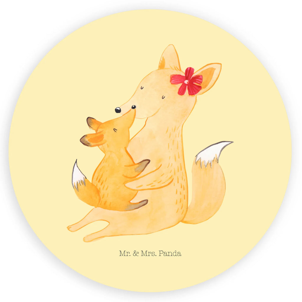 Rund Aufkleber Fuchs Mama & Kind Sticker, Etikett, Aufkleber, Bruder, Schwester, Familie, Opa, Oma, Papa, Mama, Vatertag, Muttertag, Mutter, Geschenk, Beste Tochter, Tochter, Lieblingstochter