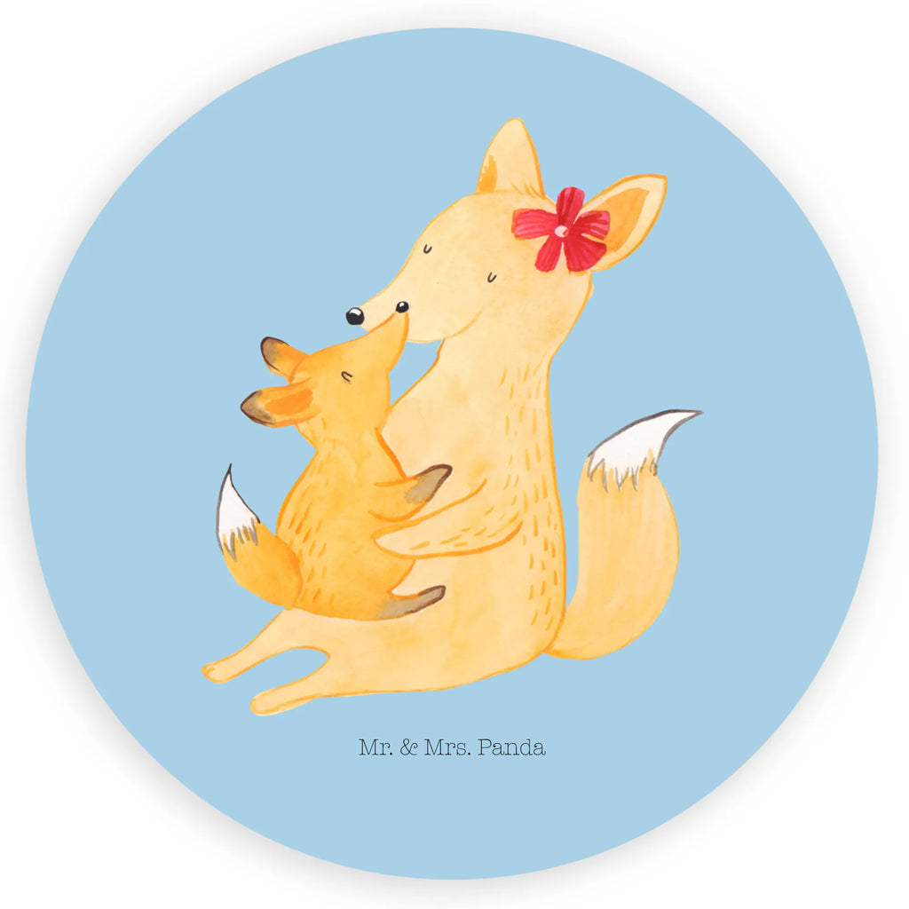Rund Aufkleber Fuchs Mama & Kind Sticker, Etikett, Aufkleber, Bruder, Schwester, Familie, Opa, Oma, Papa, Mama, Vatertag, Muttertag, Mutter, Geschenk, Beste Tochter, Tochter, Lieblingstochter