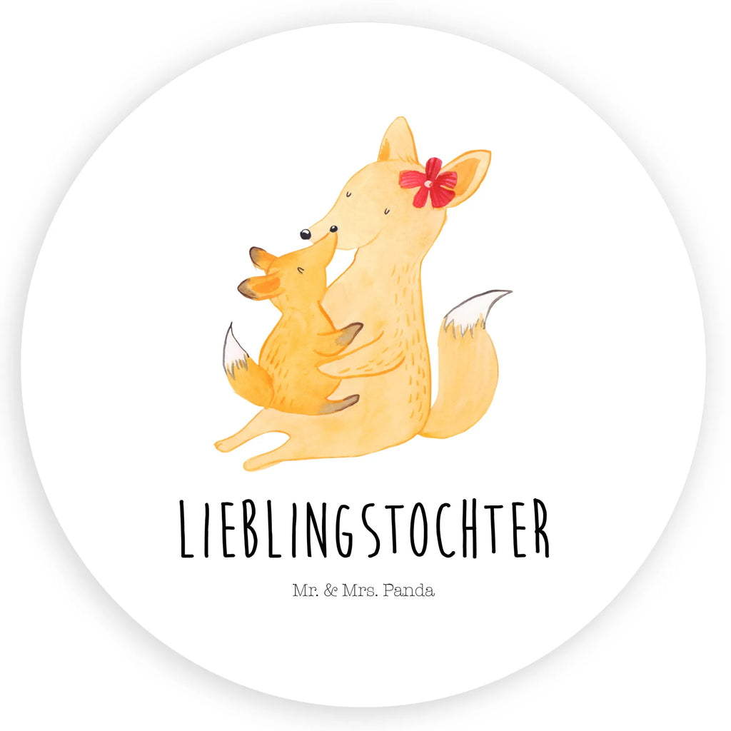Rund Aufkleber Fuchs Mama & Kind Sticker, Etikett, Aufkleber, Bruder, Schwester, Familie, Opa, Oma, Papa, Mama, Vatertag, Muttertag, Mutter, Geschenk, Beste Tochter, Tochter, Lieblingstochter