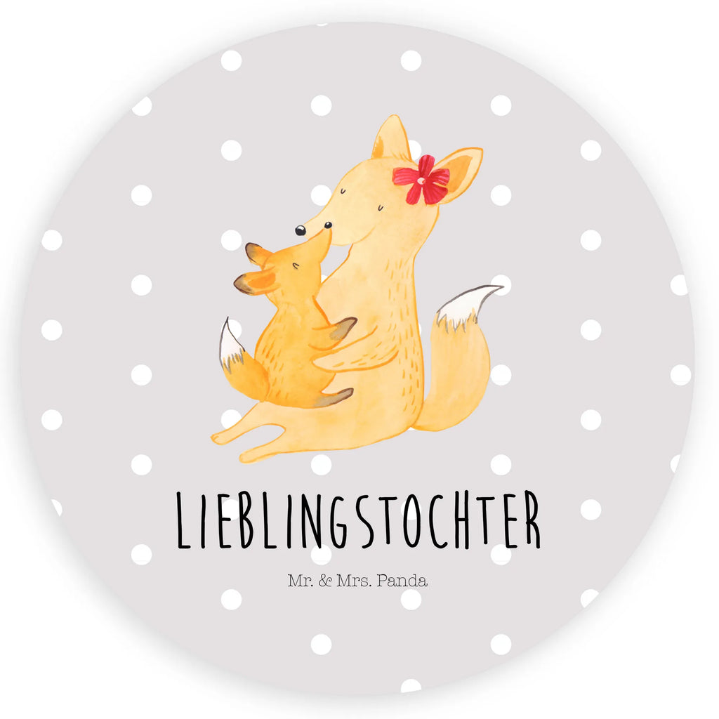 Rund Aufkleber Fuchs Mama & Kind Sticker, Etikett, Aufkleber, Bruder, Schwester, Familie, Opa, Oma, Papa, Mama, Vatertag, Muttertag, Mutter, Geschenk, Beste Tochter, Tochter, Lieblingstochter