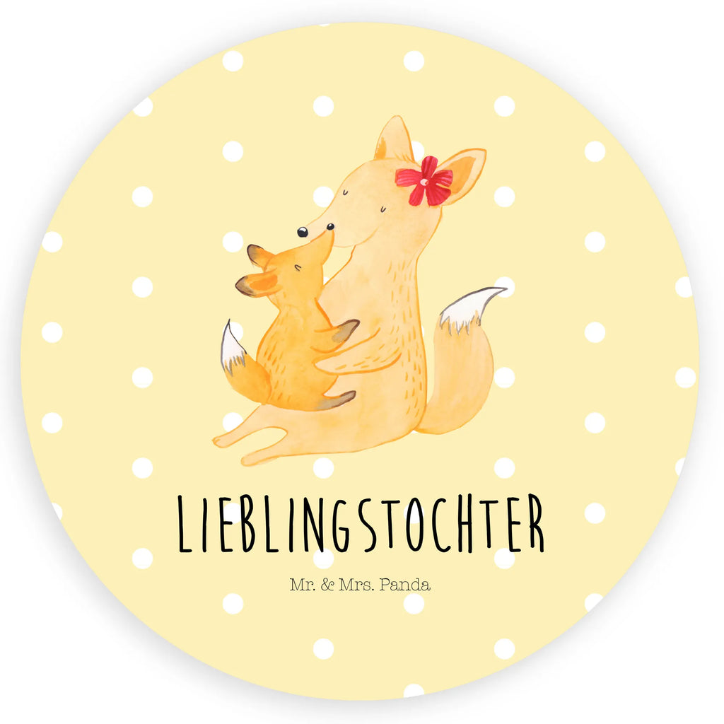 Rund Aufkleber Fuchs Mama & Kind Sticker, Etikett, Aufkleber, Bruder, Schwester, Familie, Opa, Oma, Papa, Mama, Vatertag, Muttertag, Mutter, Geschenk, Beste Tochter, Tochter, Lieblingstochter