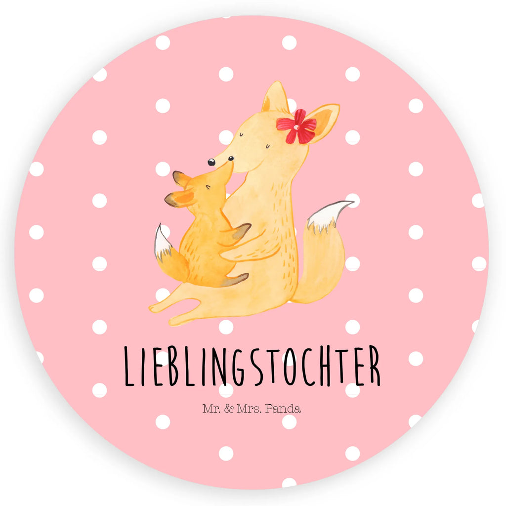 Rund Aufkleber Fuchs Mama & Kind Sticker, Etikett, Aufkleber, Bruder, Schwester, Familie, Opa, Oma, Papa, Mama, Vatertag, Muttertag, Mutter, Geschenk, Beste Tochter, Tochter, Lieblingstochter