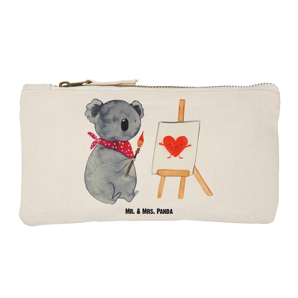 Schminktasche Koala Künstler pencil case, utensilientasche, Waschbeutel, Kulturbeutel, Stiftemäppchen, beauty tasche, Federmappe, Schminktäschchen, kosmetiktäschchen, aufbewahrungstasche, Etui, Kulturtasche, toiletry bag, Schminktasche, Mäppchen, aufbewahrungsbeutel, Kosmetiktasche, Kosmetikbeutel, Waschtasche, Schlampermäppchen, beauty case, pinsel tasche, Schminkbeutel, Koalabär, Koala, Künstler, Zeichnen, Liebensbeweis, Liebesgeschenk, Liebe, Gefühle