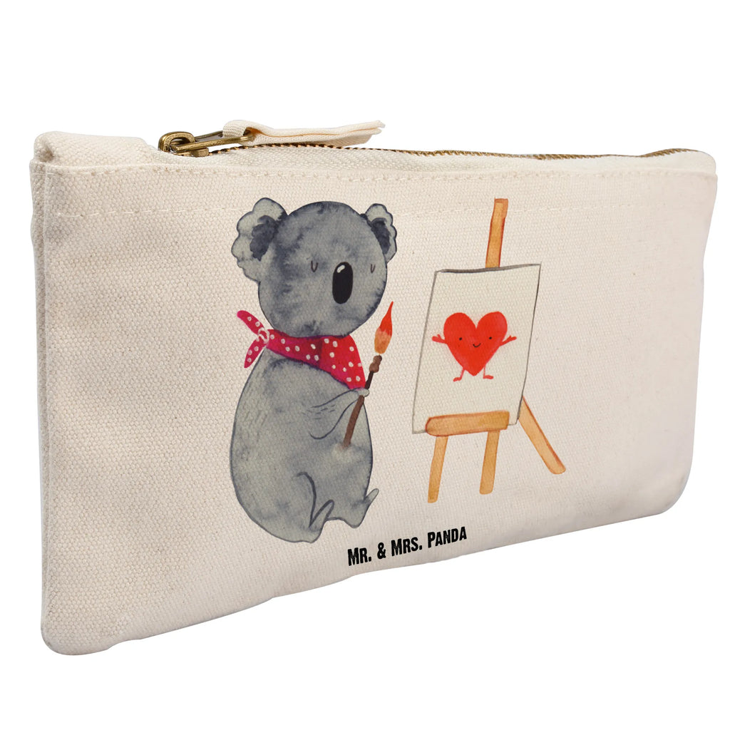 Schminktasche Koala Künstler pencil case, utensilientasche, Waschbeutel, Kulturbeutel, Stiftemäppchen, beauty tasche, Federmappe, Schminktäschchen, kosmetiktäschchen, aufbewahrungstasche, Etui, Kulturtasche, toiletry bag, Schminktasche, Mäppchen, aufbewahrungsbeutel, Kosmetiktasche, Kosmetikbeutel, Waschtasche, Schlampermäppchen, beauty case, pinsel tasche, Schminkbeutel, Koalabär, Koala, Künstler, Zeichnen, Liebensbeweis, Liebesgeschenk, Liebe, Gefühle