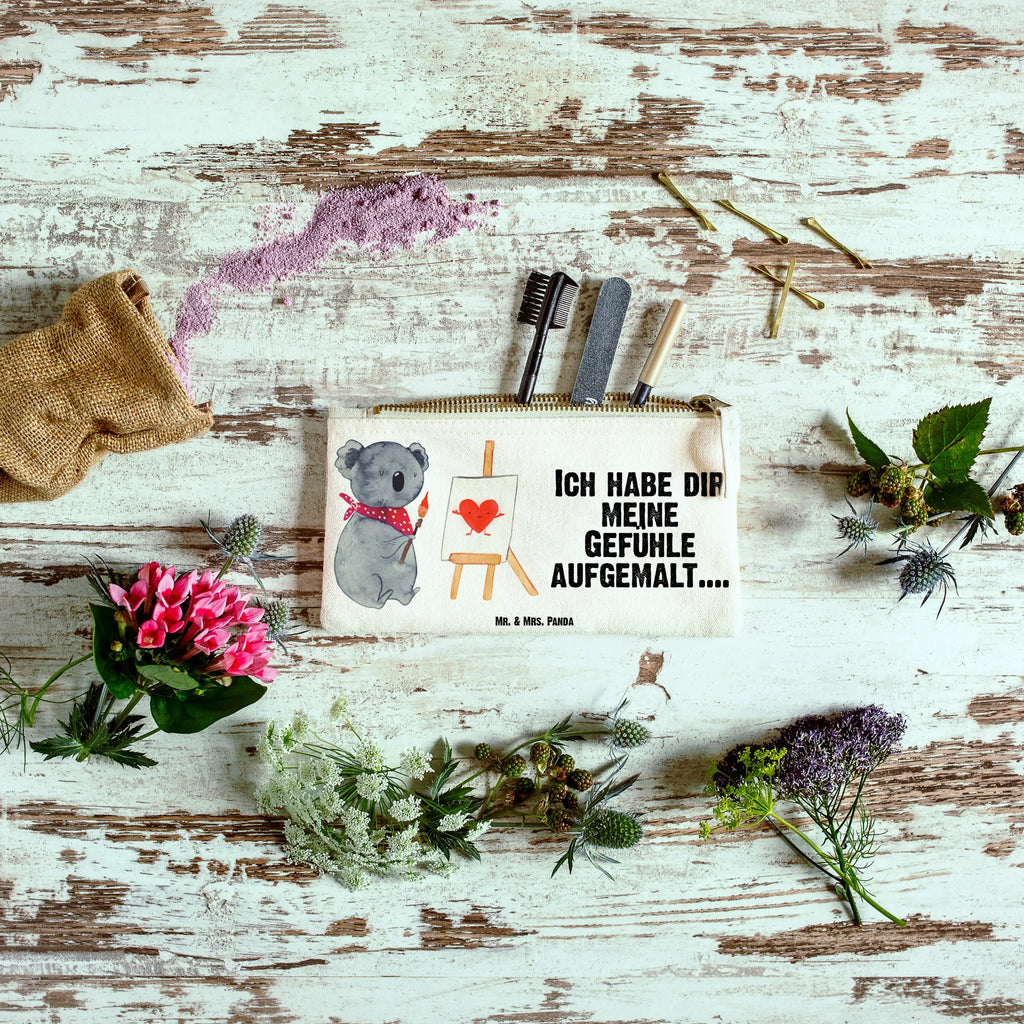 Schminktasche Koala Künstler pencil case, utensilientasche, Waschbeutel, Kulturbeutel, Stiftemäppchen, beauty tasche, Federmappe, Schminktäschchen, kosmetiktäschchen, aufbewahrungstasche, Etui, Kulturtasche, toiletry bag, Schminktasche, Mäppchen, aufbewahrungsbeutel, Kosmetiktasche, Kosmetikbeutel, Waschtasche, Schlampermäppchen, beauty case, pinsel tasche, Schminkbeutel, Koalabär, Koala, Künstler, Zeichnen, Liebensbeweis, Liebesgeschenk, Liebe, Gefühle