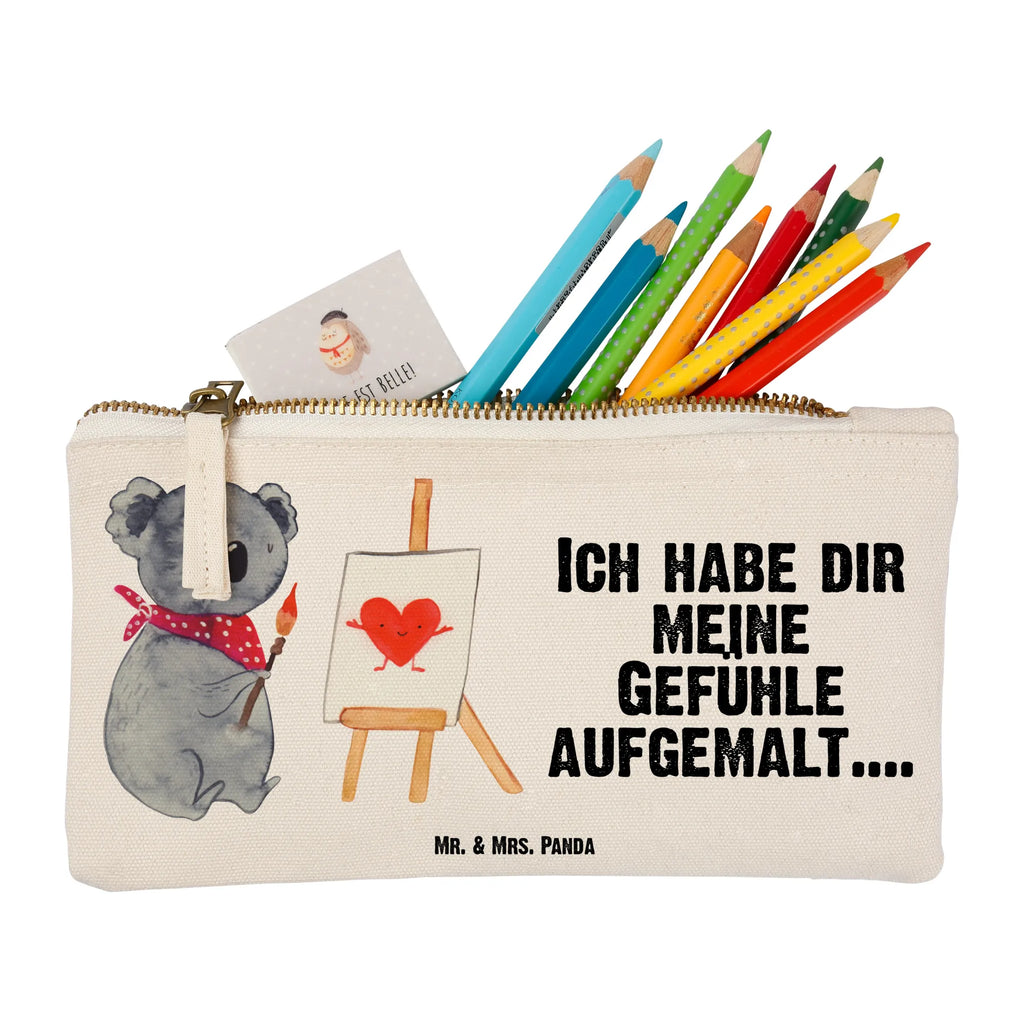 Schminktasche Koala Künstler pencil case, utensilientasche, Waschbeutel, Kulturbeutel, Stiftemäppchen, beauty tasche, Federmappe, Schminktäschchen, kosmetiktäschchen, aufbewahrungstasche, Etui, Kulturtasche, toiletry bag, Schminktasche, Mäppchen, aufbewahrungsbeutel, Kosmetiktasche, Kosmetikbeutel, Waschtasche, Schlampermäppchen, beauty case, pinsel tasche, Schminkbeutel, Koalabär, Koala, Künstler, Zeichnen, Liebensbeweis, Liebesgeschenk, Liebe, Gefühle