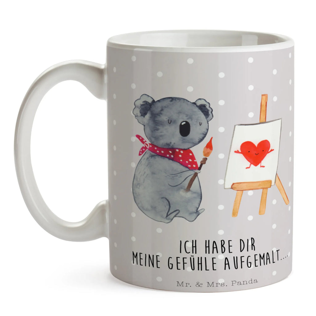 Kubek koala artysta Teetasse, Tasse mit Motiven, Tasse mit Zitaten, Tasse, Kaffeetasse, Bürotasse, Porzellantasse, Geschenktasse, Keramiktasse, Koala, Koalabär, Liebe, Gefühle, Liebesgeschenk, zeichnen, Künstler, Liebensbeweis