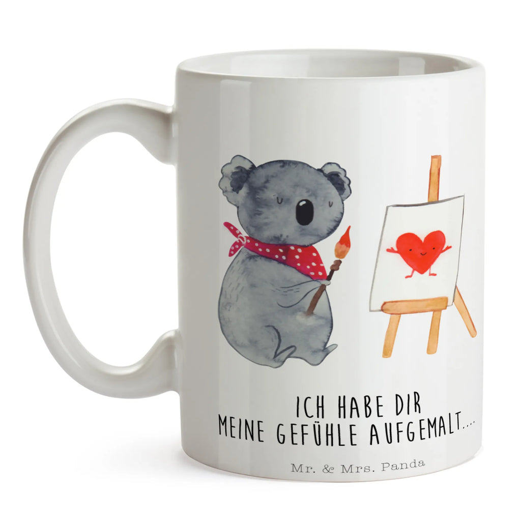 Kubek koala artysta Teetasse, Tasse mit Motiven, Tasse mit Zitaten, Tasse, Kaffeetasse, Bürotasse, Porzellantasse, Geschenktasse, Keramiktasse, Koala, Koalabär, Liebe, Gefühle, Liebesgeschenk, zeichnen, Künstler, Liebensbeweis