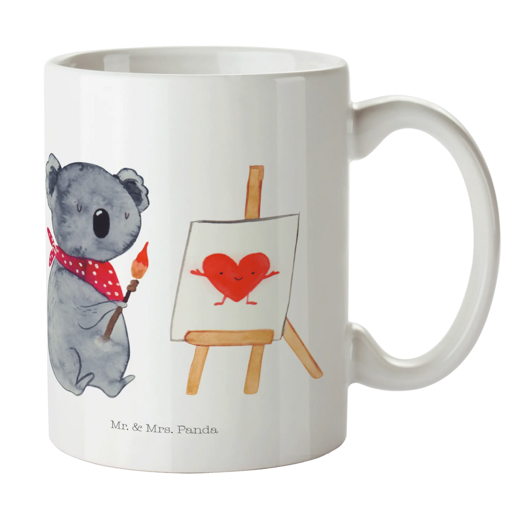 Kubek koala artysta Teetasse, Tasse mit Motiven, Tasse mit Zitaten, Tasse, Kaffeetasse, Bürotasse, Porzellantasse, Geschenktasse, Keramiktasse, Koala, Koalabär, Liebe, Gefühle, Liebesgeschenk, zeichnen, Künstler, Liebensbeweis
