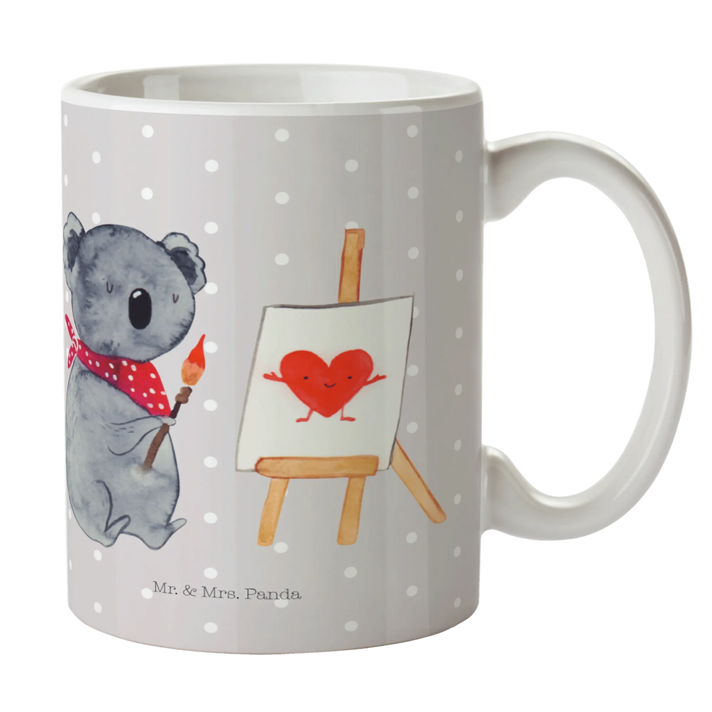 Kubek koala artysta Teetasse, Tasse mit Motiven, Tasse mit Zitaten, Tasse, Kaffeetasse, Bürotasse, Porzellantasse, Geschenktasse, Keramiktasse, Koala, Koalabär, Liebe, Gefühle, Liebesgeschenk, zeichnen, Künstler, Liebensbeweis
