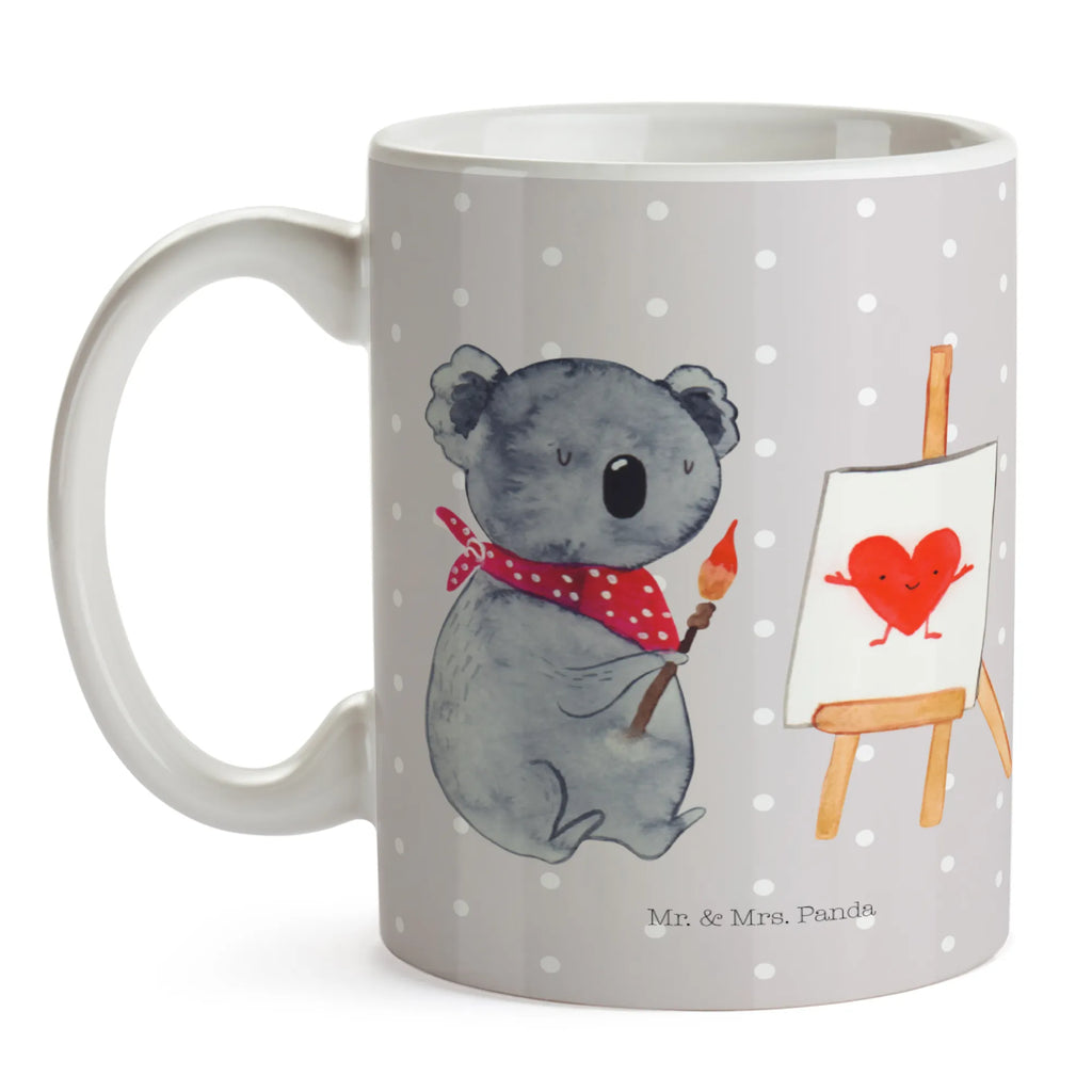 Kubek koala artysta Teetasse, Tasse mit Motiven, Tasse mit Zitaten, Tasse, Kaffeetasse, Bürotasse, Porzellantasse, Geschenktasse, Keramiktasse, Koala, Koalabär, Liebe, Gefühle, Liebesgeschenk, zeichnen, Künstler, Liebensbeweis