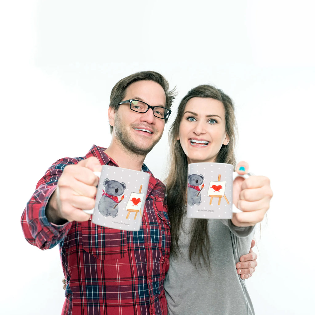 Kubek koala artysta Teetasse, Tasse mit Motiven, Tasse mit Zitaten, Tasse, Kaffeetasse, Bürotasse, Porzellantasse, Geschenktasse, Keramiktasse, Koala, Koalabär, Liebe, Gefühle, Liebesgeschenk, zeichnen, Künstler, Liebensbeweis