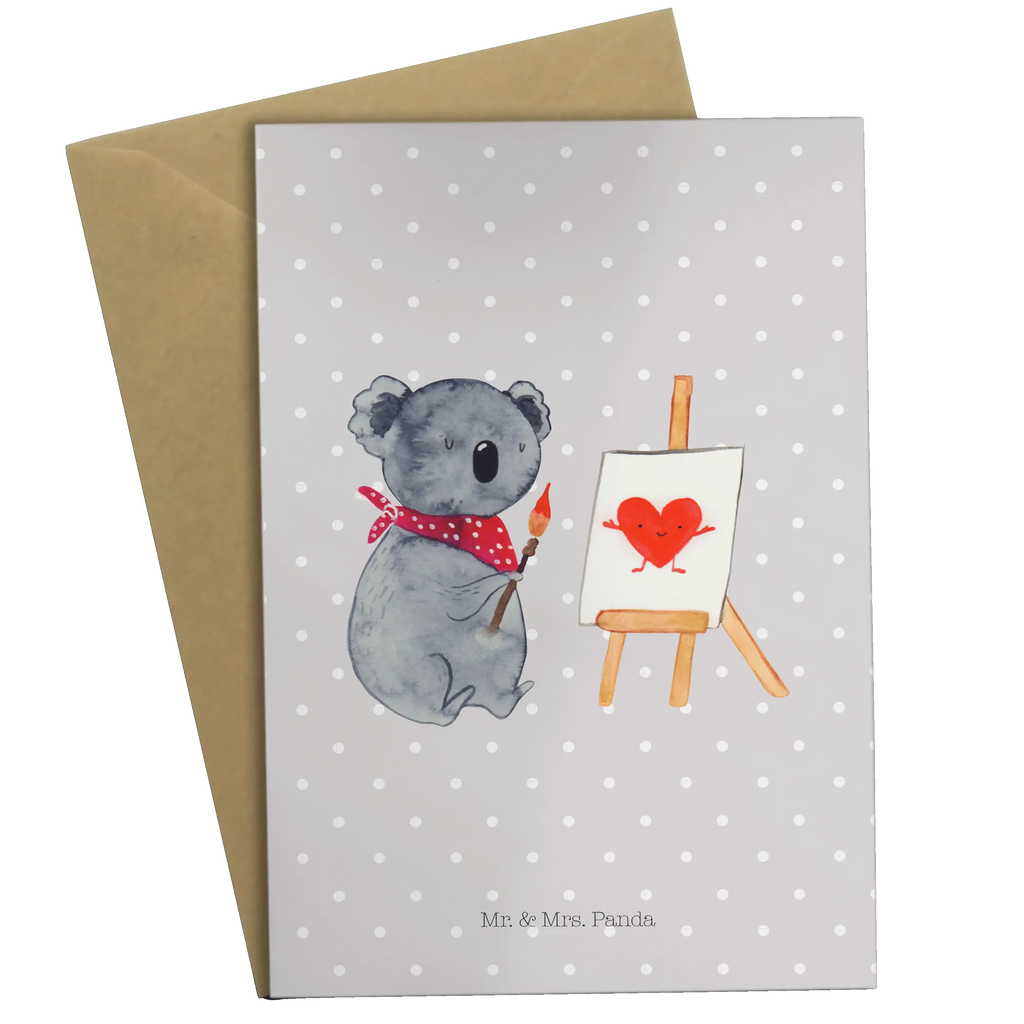 Greetings card Koala bear Artist genesungskarte, dankeskarten, Klappkarte, jubiläumskarte, osterkarte, weihnachtskarten, kommunionskarte, Glückwunschkarte, valentinstagskarte, neujahrskarte, osterkarten, glückwunschkarten, Motivkarte, einladungskarten, abiturkarte, spruchkarte, Grußkarten, vatertagskarte, Grußkarte, hochzeitskarten, Beileidskarte, firmungskarte, babykarte, Koala, Koalabär, Liebesgeschenk, Liebe, Zeichnen, Liebensbeweis, Gefühle, Künstler