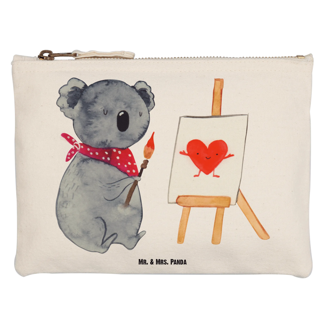Schminktasche Koala Künstler pencil case, utensilientasche, Waschbeutel, Kulturbeutel, Stiftemäppchen, beauty tasche, Federmappe, Schminktäschchen, kosmetiktäschchen, aufbewahrungstasche, Etui, Kulturtasche, toiletry bag, Schminktasche, Mäppchen, aufbewahrungsbeutel, Kosmetiktasche, Kosmetikbeutel, Waschtasche, Schlampermäppchen, beauty case, pinsel tasche, Schminkbeutel, Koalabär, Koala, Künstler, Zeichnen, Liebensbeweis, Liebesgeschenk, Liebe, Gefühle