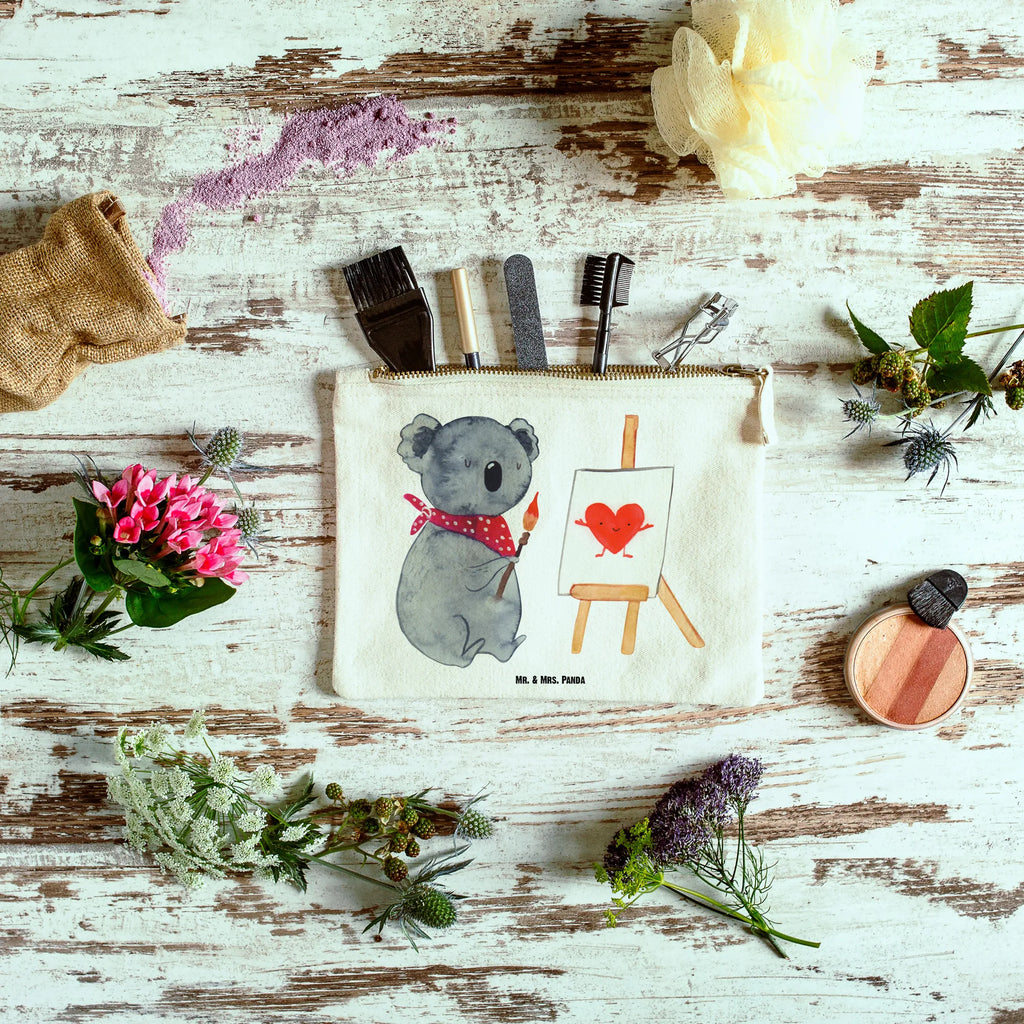 Schminktasche Koala Künstler pencil case, utensilientasche, Waschbeutel, Kulturbeutel, Stiftemäppchen, beauty tasche, Federmappe, Schminktäschchen, kosmetiktäschchen, aufbewahrungstasche, Etui, Kulturtasche, toiletry bag, Schminktasche, Mäppchen, aufbewahrungsbeutel, Kosmetiktasche, Kosmetikbeutel, Waschtasche, Schlampermäppchen, beauty case, pinsel tasche, Schminkbeutel, Koalabär, Koala, Künstler, Zeichnen, Liebensbeweis, Liebesgeschenk, Liebe, Gefühle
