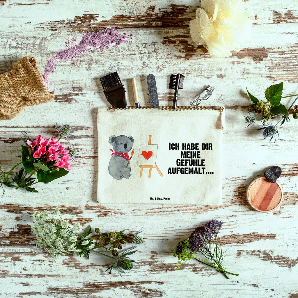 Schminktasche Koala Künstler pencil case, utensilientasche, Waschbeutel, Kulturbeutel, Stiftemäppchen, beauty tasche, Federmappe, Schminktäschchen, kosmetiktäschchen, aufbewahrungstasche, Etui, Kulturtasche, toiletry bag, Schminktasche, Mäppchen, aufbewahrungsbeutel, Kosmetiktasche, Kosmetikbeutel, Waschtasche, Schlampermäppchen, beauty case, pinsel tasche, Schminkbeutel, Koalabär, Koala, Künstler, Zeichnen, Liebensbeweis, Liebesgeschenk, Liebe, Gefühle