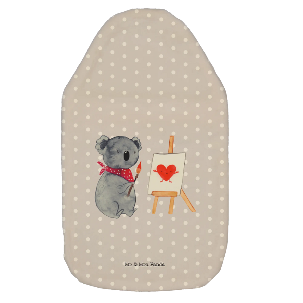 Wärmflasche Koala Künstler Wärmekissen, Kinderwärmflasche, Körnerkissen, Wärmflaschenbezug, Wärmflasche mit Bezug, Wärmflasche, Bettflasche, Kleine Wärmflasche, Koala, Koalabär, Liebe, Liebensbeweis, Liebesgeschenk, Gefühle, Künstler, zeichnen