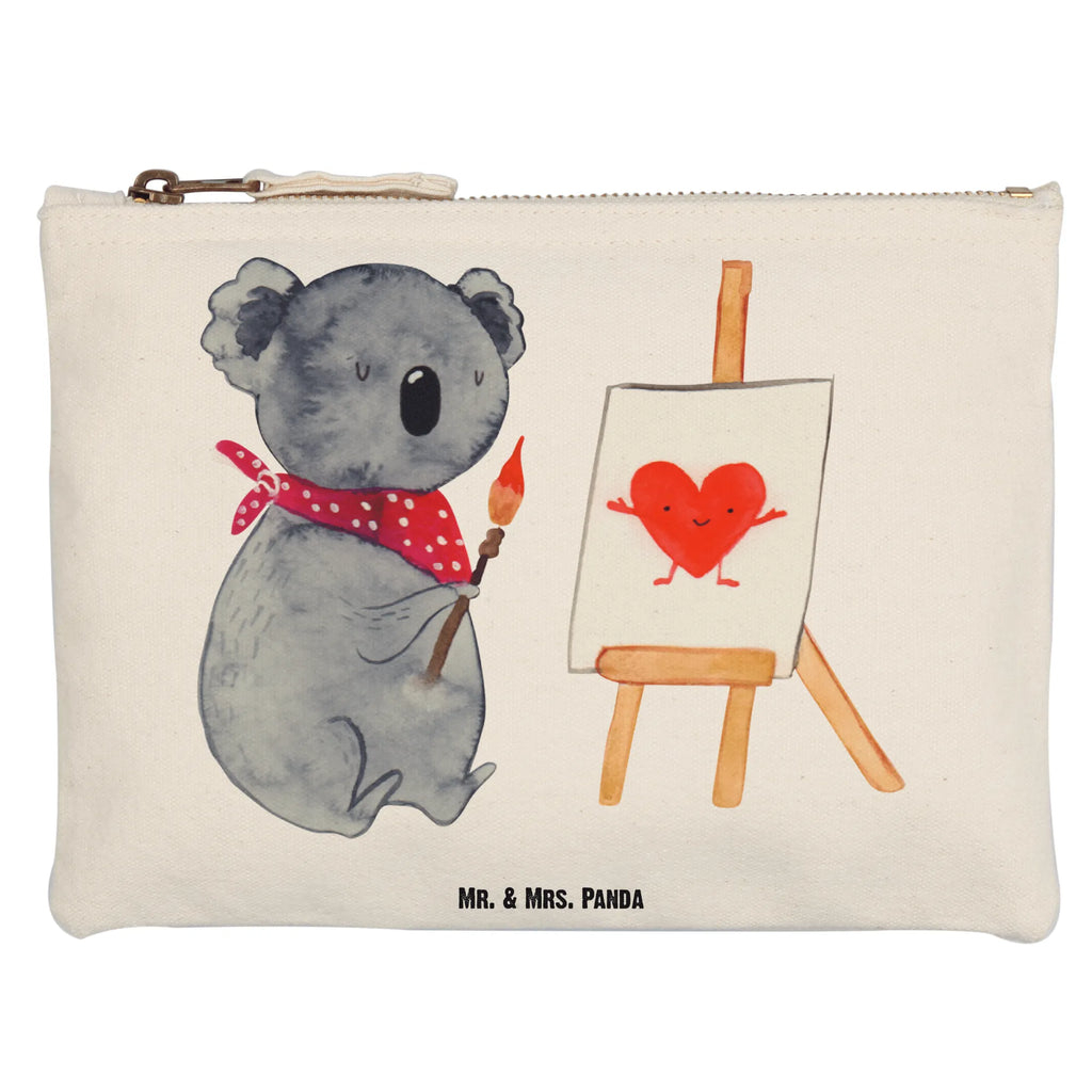 Schminktasche Koala Künstler pencil case, utensilientasche, Waschbeutel, Kulturbeutel, Stiftemäppchen, beauty tasche, Federmappe, Schminktäschchen, kosmetiktäschchen, aufbewahrungstasche, Etui, Kulturtasche, toiletry bag, Schminktasche, Mäppchen, aufbewahrungsbeutel, Kosmetiktasche, Kosmetikbeutel, Waschtasche, Schlampermäppchen, beauty case, pinsel tasche, Schminkbeutel, Koalabär, Koala, Künstler, Zeichnen, Liebensbeweis, Liebesgeschenk, Liebe, Gefühle