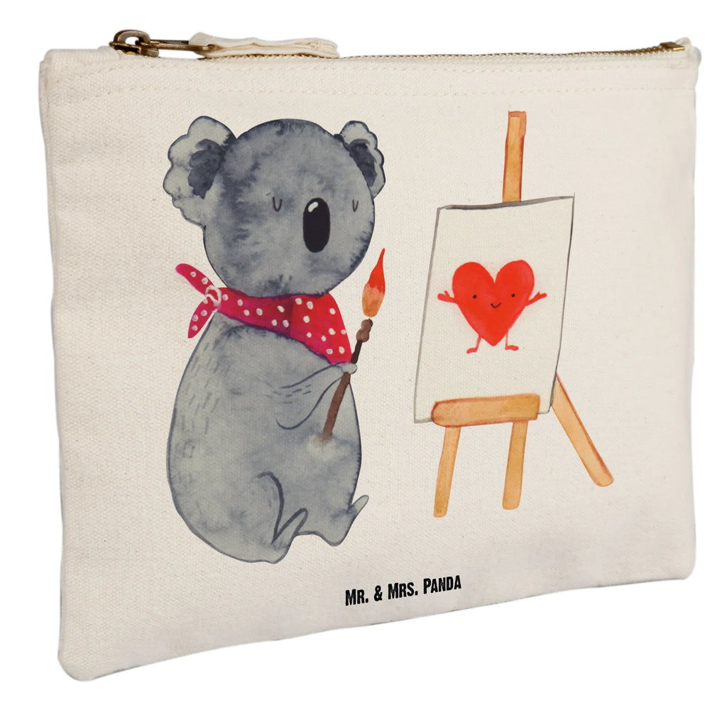 Schminktasche Koala Künstler pencil case, utensilientasche, Waschbeutel, Kulturbeutel, Stiftemäppchen, beauty tasche, Federmappe, Schminktäschchen, kosmetiktäschchen, aufbewahrungstasche, Etui, Kulturtasche, toiletry bag, Schminktasche, Mäppchen, aufbewahrungsbeutel, Kosmetiktasche, Kosmetikbeutel, Waschtasche, Schlampermäppchen, beauty case, pinsel tasche, Schminkbeutel, Koalabär, Koala, Künstler, Zeichnen, Liebensbeweis, Liebesgeschenk, Liebe, Gefühle