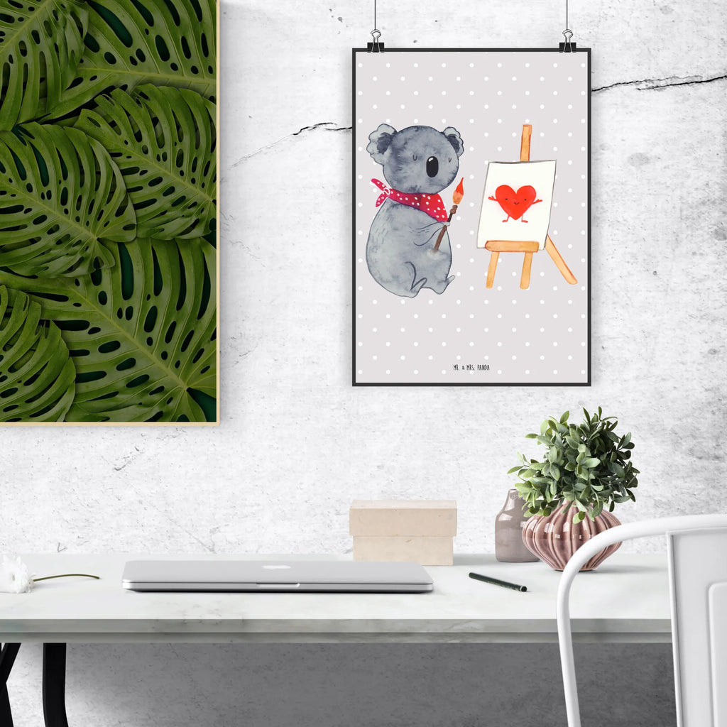 Plakat koala artysta Wandschmuck, Wanddekoration, Bild, kunstposter, Posterdruck, Mr. & Mrs. Panda Poster, Wandposter, drucke, kunst für die wand, Deko Bild, wanddruck, Poster, wandkunst, Kunstdruck, kunstdruck poster, wanddeko, Bild für Wand, Wandbild, Wanddeko Bild, Plakat, Designposter, grafikposter, Koalabär, Koala, Künstler, Liebesgeschenk, Zeichnen, Liebe, Liebensbeweis, Gefühle