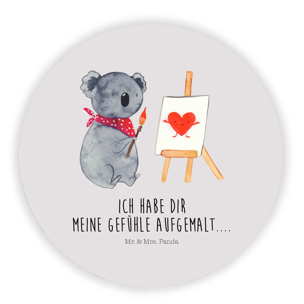 Okrągły magnes koala artysta Kühlschrankmagnet, Motivmagnete, Whiteboard Magnet, Notiz Magnet, Souvenir Magnet, Pinnwandmagnet, Dekomagnet, Kühlschrank Dekoration, Koala, Koalabär, Künstler, Liebensbeweis, Gefühle, Liebe, Liebesgeschenk, zeichnen