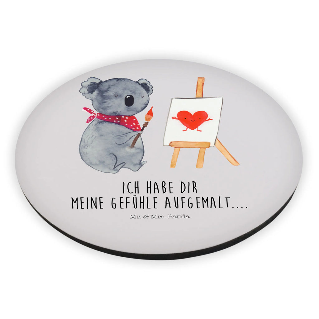 Okrągły magnes koala artysta Kühlschrankmagnet, Motivmagnete, Whiteboard Magnet, Notiz Magnet, Souvenir Magnet, Pinnwandmagnet, Dekomagnet, Kühlschrank Dekoration, Koala, Koalabär, Künstler, Liebensbeweis, Gefühle, Liebe, Liebesgeschenk, zeichnen