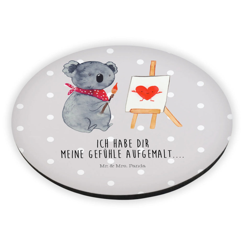 Okrągły magnes koala artysta Kühlschrankmagnet, Motivmagnete, Whiteboard Magnet, Notiz Magnet, Souvenir Magnet, Pinnwandmagnet, Dekomagnet, Kühlschrank Dekoration, Koala, Koalabär, Künstler, Liebensbeweis, Gefühle, Liebe, Liebesgeschenk, zeichnen