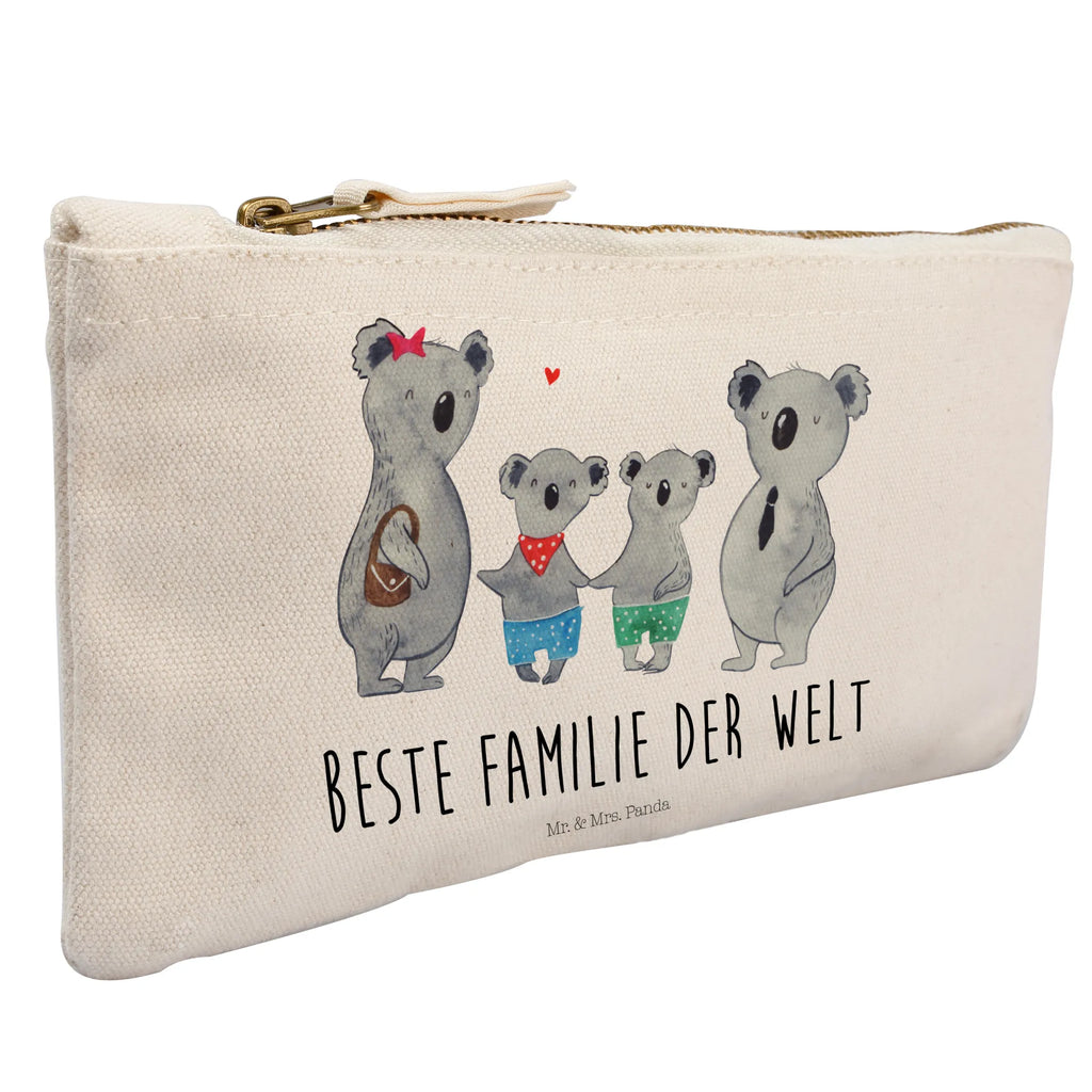 torebka na makijaż Rodzina koali dwa Schlampermäppchen, Kosmetiktasche, Waschtasche, aufbewahrungsbeutel, Schminkbeutel, Federmappe, Kulturbeutel, Schminktäschchen, Schminktasche, Kulturtasche, beauty tasche, utensilientasche, pinsel tasche, aufbewahrungstasche, Waschbeutel, Kosmetikbeutel, toiletry bag, Stiftemäppchen, pencil case, kosmetiktäschchen, Etui, Mäppchen, beauty case, Bruder, Papa, Opa, Schwester, Oma, Familie, Vatertag, Mama, Muttertag, Beste Familie, Familienleben, Familienzeit, Koala, Koalabär, Lieblingsfamilie, Koalafamilie