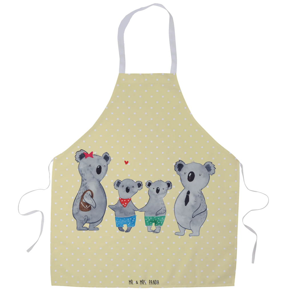 Apron Koala family with two kids grill apron, baking apron, Cooking, cooking apron, kitchen apron, apron, baking, Family, Father's Day, Mother's Day, brother, sister, Mom, Dad, family, family life, koala, family time, koala bear, koala family, favourite family, best family