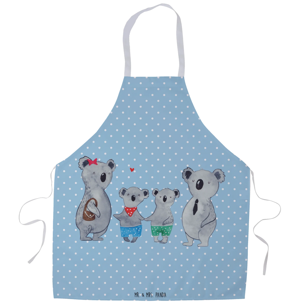 Apron Koala family with two kids grill apron, baking apron, Cooking, cooking apron, kitchen apron, apron, baking, Family, Father's Day, Mother's Day, brother, sister, Mom, Dad, family, family life, koala, family time, koala bear, koala family, favourite family, best family