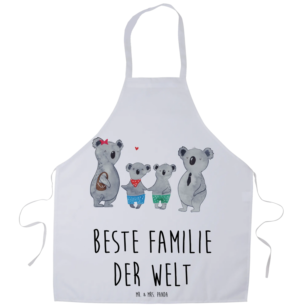 Apron Koala family with two kids grill apron, baking apron, Cooking, cooking apron, kitchen apron, apron, baking, Family, Father's Day, Mother's Day, brother, sister, Mom, Dad, family, family life, koala, family time, koala bear, koala family, favourite family, best family