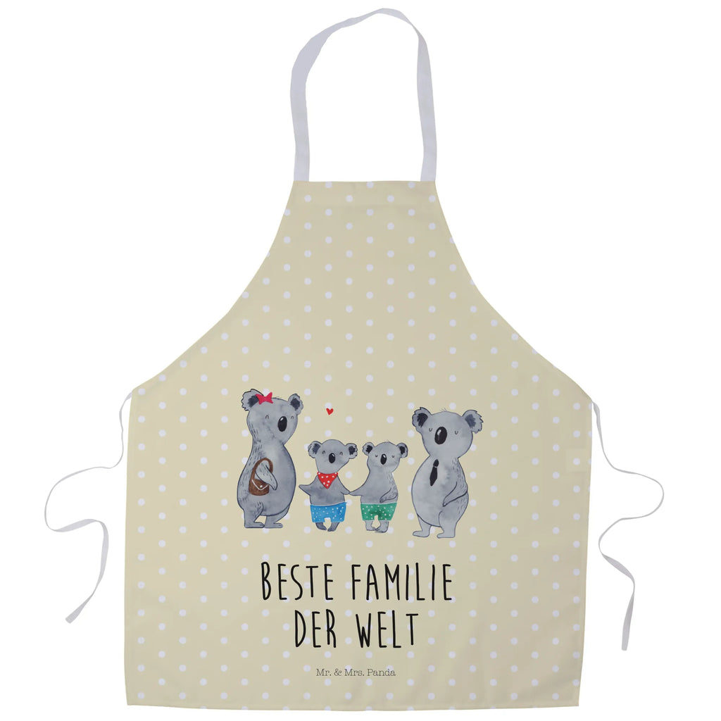 Apron Koala family with two kids grill apron, baking apron, Cooking, cooking apron, kitchen apron, apron, baking, Family, Father's Day, Mother's Day, brother, sister, Mom, Dad, family, family life, koala, family time, koala bear, koala family, favourite family, best family