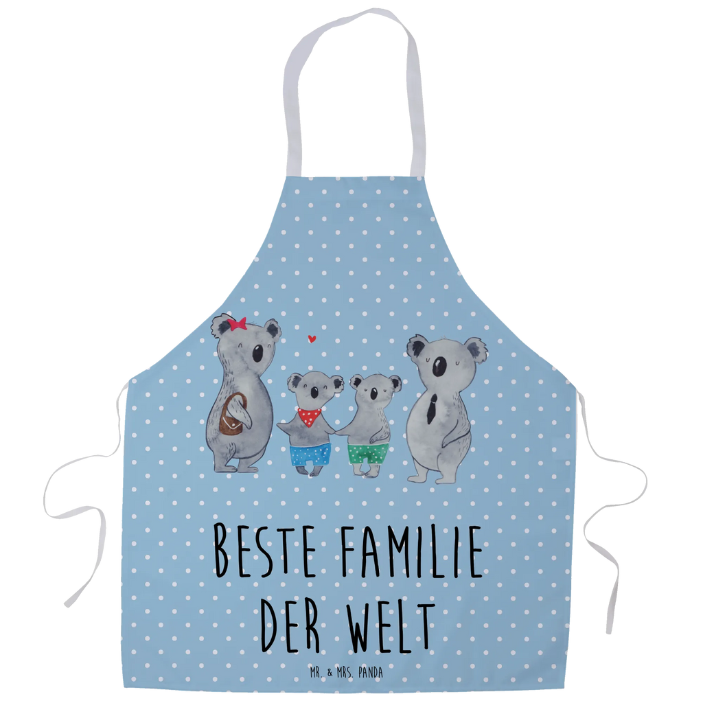 Apron Koala family with two kids grill apron, baking apron, Cooking, cooking apron, kitchen apron, apron, baking, Family, Father's Day, Mother's Day, brother, sister, Mom, Dad, family, family life, koala, family time, koala bear, koala family, favourite family, best family