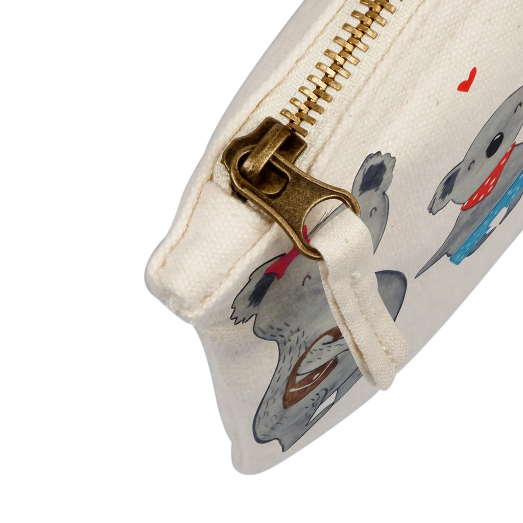torebka na makijaż Rodzina koali dwa Schlampermäppchen, Kosmetiktasche, Waschtasche, aufbewahrungsbeutel, Schminkbeutel, Federmappe, Kulturbeutel, Schminktäschchen, Schminktasche, Kulturtasche, beauty tasche, utensilientasche, pinsel tasche, aufbewahrungstasche, Waschbeutel, Kosmetikbeutel, toiletry bag, Stiftemäppchen, pencil case, kosmetiktäschchen, Etui, Mäppchen, beauty case, Bruder, Papa, Opa, Schwester, Oma, Familie, Vatertag, Mama, Muttertag, Beste Familie, Familienleben, Familienzeit, Koala, Koalabär, Lieblingsfamilie, Koalafamilie