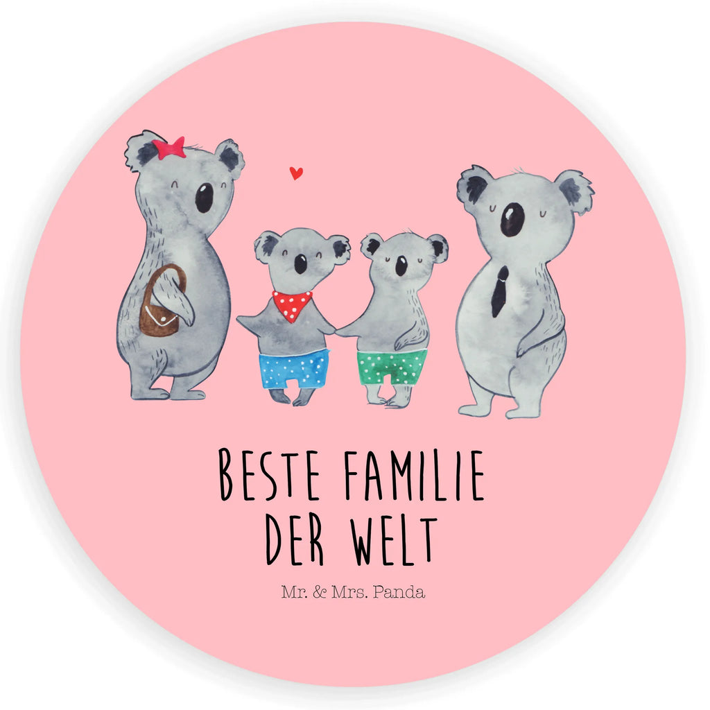 120mm okrągła naklejka Rodzina koali dwa Etikett, Sticker, Aufkleber, Bruder, Schwester, Familie, Opa, Oma, Papa, Mama, Vatertag, Muttertag, Familienzeit, Koalabär, Beste Familie, Koala, Lieblingsfamilie, Koalafamilie, Familienleben