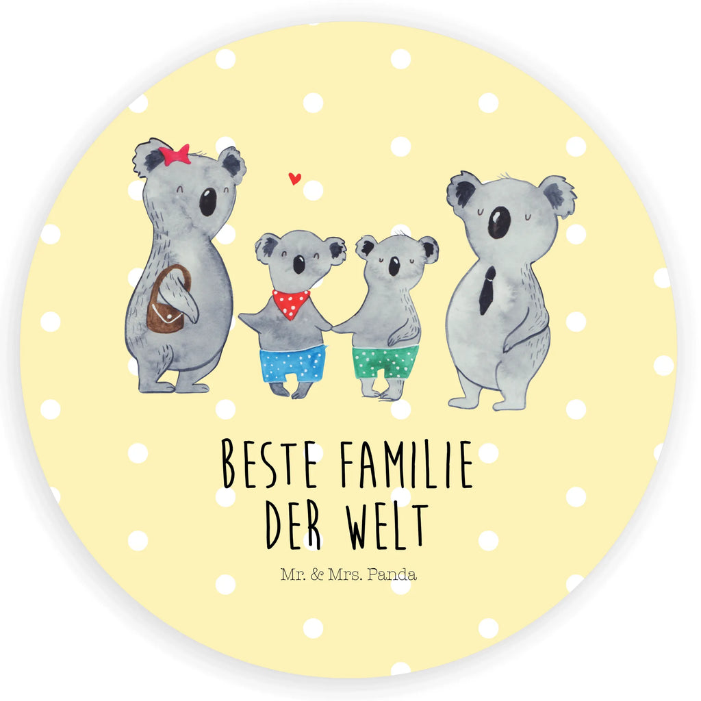 120mm okrągła naklejka Rodzina koali dwa Etikett, Sticker, Aufkleber, Bruder, Schwester, Familie, Opa, Oma, Papa, Mama, Vatertag, Muttertag, Familienzeit, Koalabär, Beste Familie, Koala, Lieblingsfamilie, Koalafamilie, Familienleben